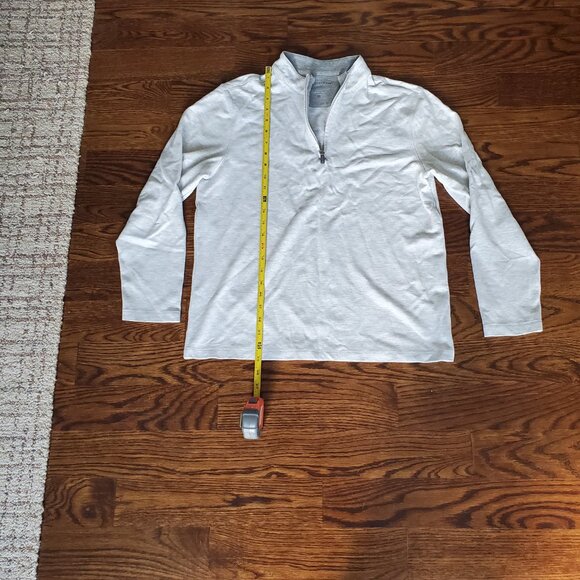 Mizzen+Main White Heather ProFlex Quarter Zip - Picture 7 of 8